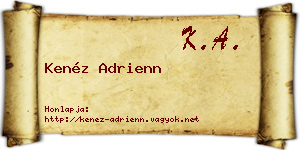 Kenéz Adrienn névjegykártya